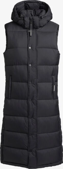 Khujo Vestes Sans Manches Gilet Magneta Femme Noir