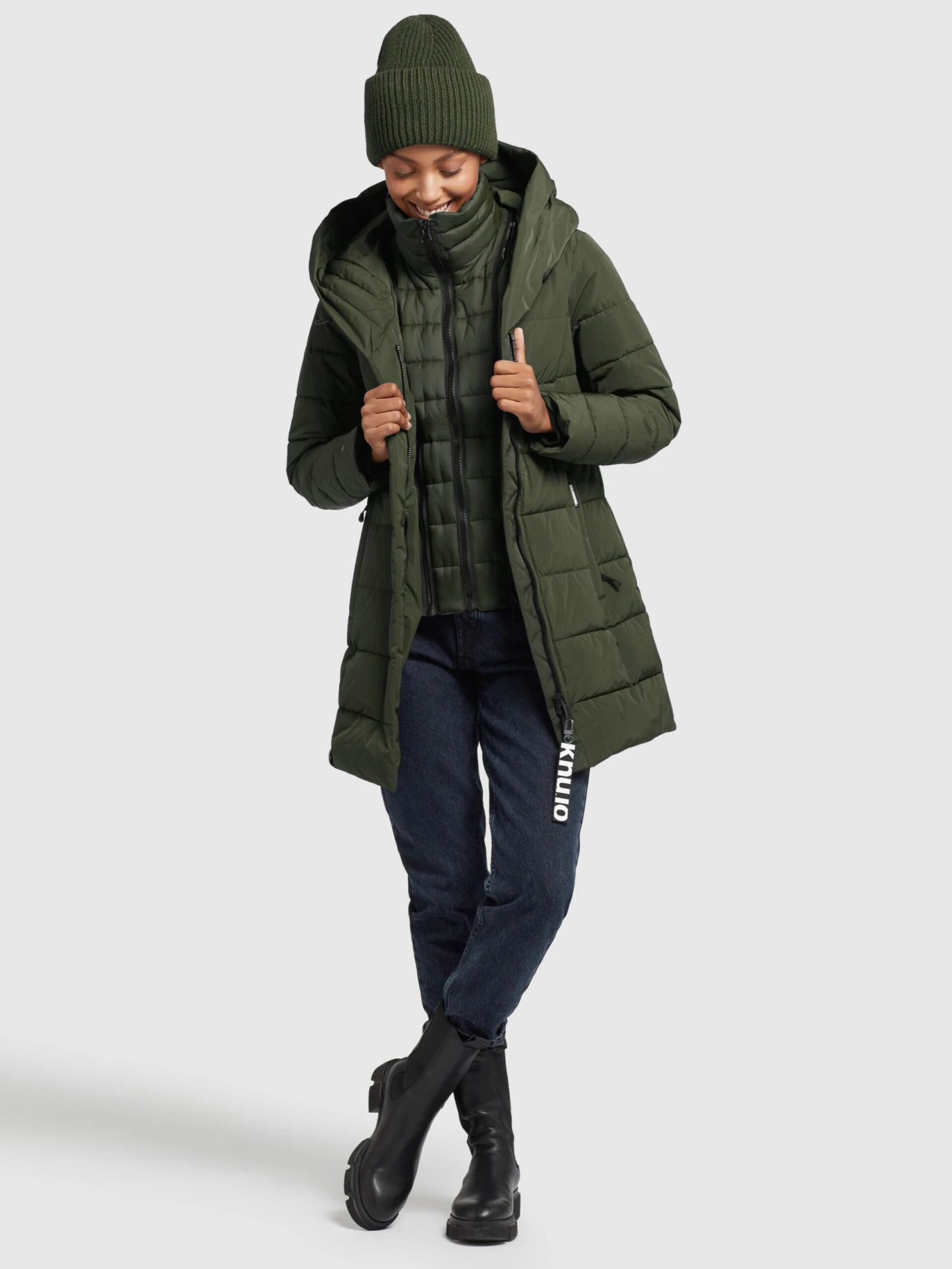 Khujo Manteaux Courts Manteau D’hiver Floyt Femme Olive 8 Khujo Manteaux Courts Manteau D’hiver Floyt Femme Olive – Image 6