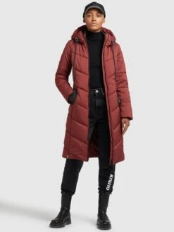 Khujo Manteaux De Mi-saison Manteau Mi-saison Aribay Femme Rouge Rouille -Khujo Soldes Magasin a2e8af104452cc5d2b34a97c5d81c0f5