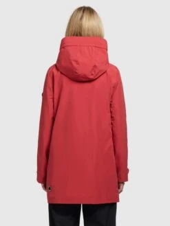 Khujo Vestes De Mi-saison Veste Mi-saison Femme Rouge -Khujo Soldes Magasin a3b81e9823e0d203d08e79df249b3907