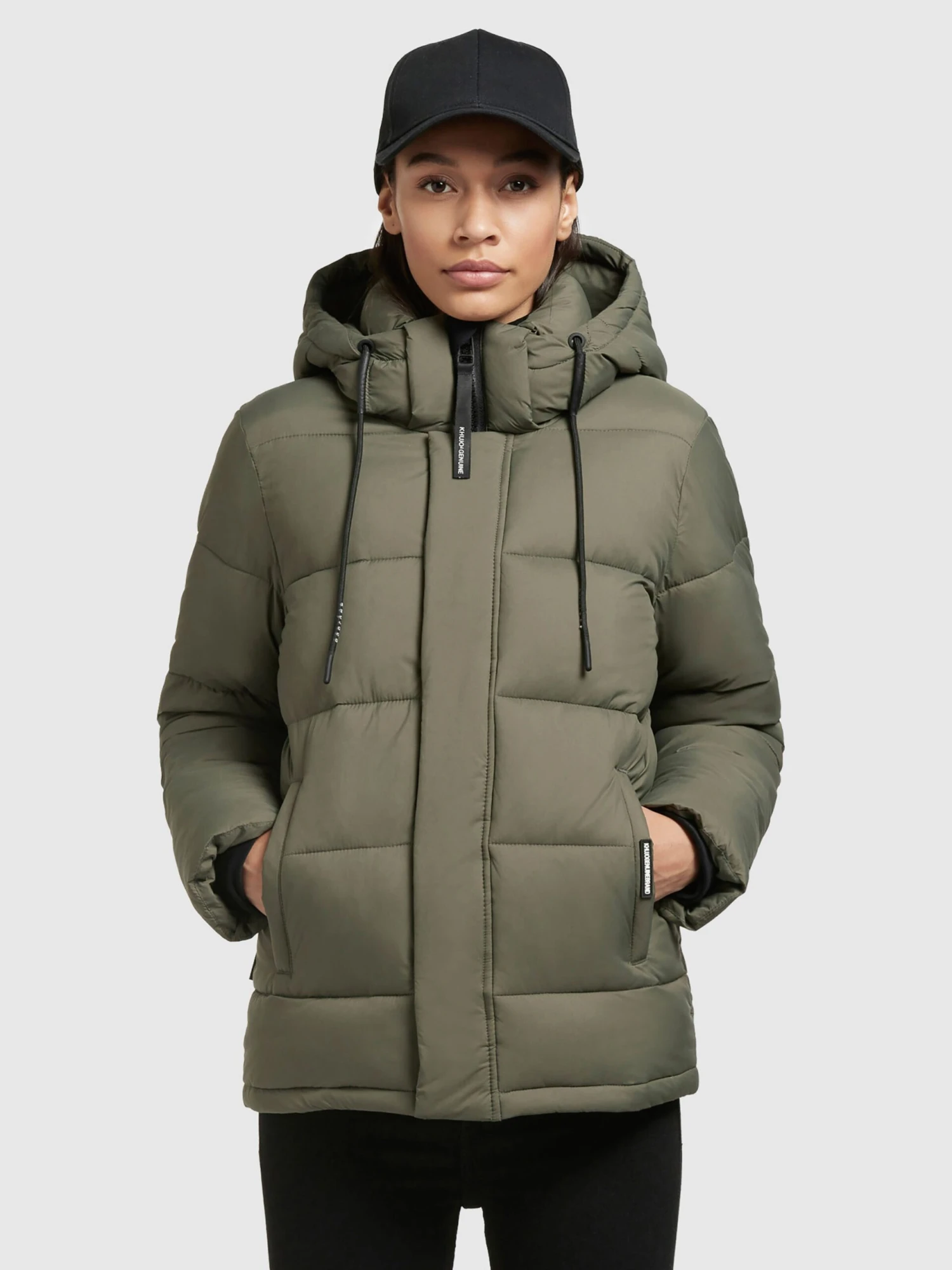 Khujo Vestes Dhiver Veste D’hiver Evona Femme Kaki 4 Khujo Vestes Dhiver Veste D’hiver Evona Femme Kaki – Image 2