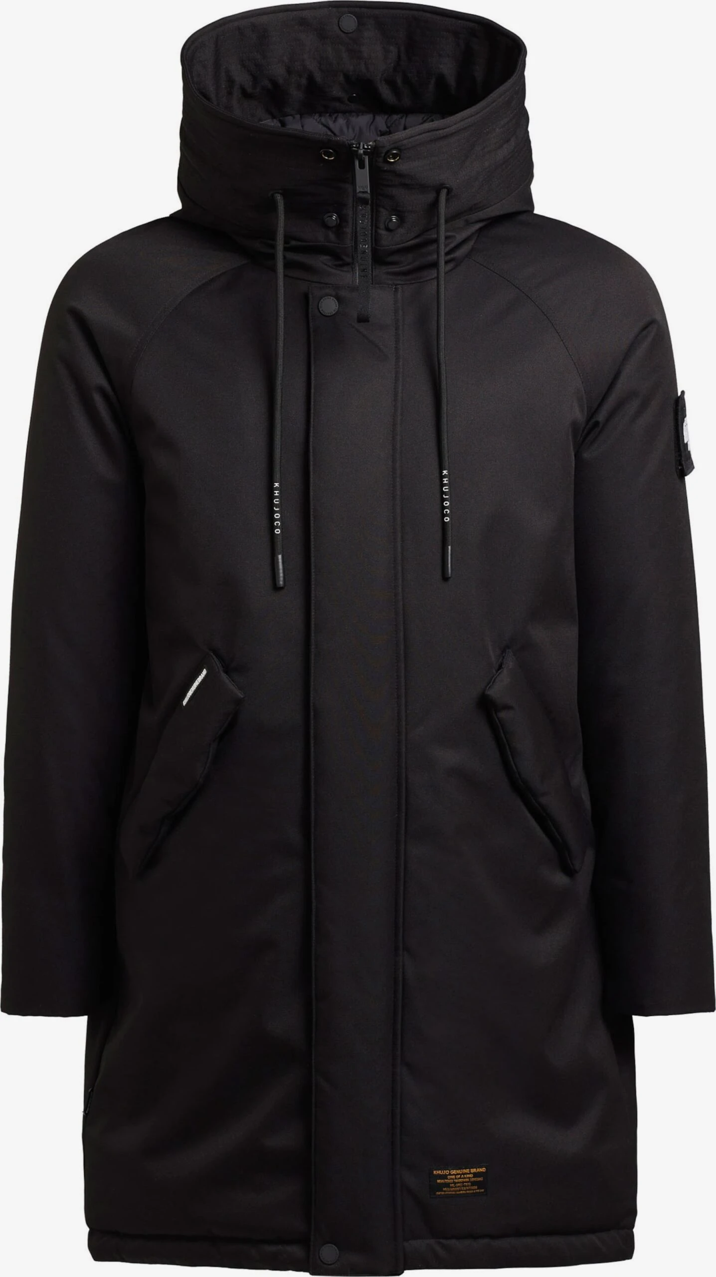 Khujo Manteaux Dhiver Manteau D’hiver Tuck Homme Noir