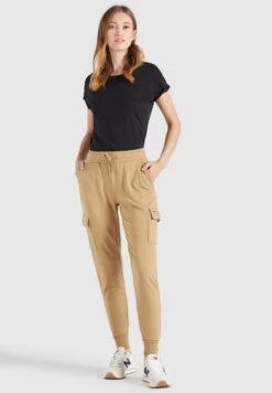 Khujo Pantalons De Survêtement Effilé Pantalon Cargo Staci Femme Beige -Khujo Soldes Magasin a5cf6182e600f197d0408842501d7e3c