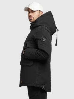 Khujo Vestes Dhiver Veste D’hiver Bates Homme Noir -Khujo Soldes Magasin a7c680c351720043661a469ee4d721c1