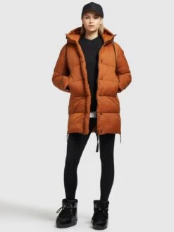 Khujo Vestes Dhiver Veste D’hiver Franee Femme Orange Foncé -Khujo Soldes Magasin a88afb4a2f9ceaed76bb1966f5193004