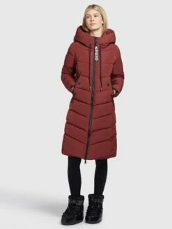 Khujo Manteaux De Mi-saison Manteau Mi-saison Klayd Femme Rouge Foncé -Khujo Soldes Magasin a9622389c05111d5096d8dadd700eca7