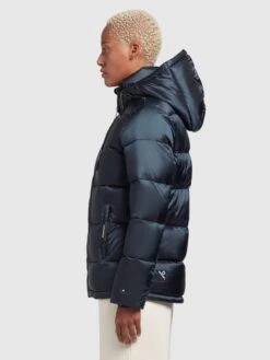 Khujo Vestes Dhiver Veste D’hiver Evona Femme Bleu Nuit -Khujo Soldes Magasin aaf123199d54b84b75612600232dbeb2