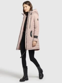 Khujo Manteaux De Mi-saison Manteau Mi-saison Jerry Femme Rose Ancienne -Khujo Soldes Magasin acda6bbc56b4bd17b13a36fb15981965