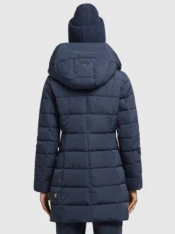 Khujo Manteaux Courts Manteau D’hiver Floyt Femme Bleu Foncé -Khujo Soldes Magasin ad476aff2bdeb4ab320d7394fd3d6330