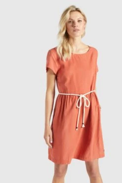 Khujo Mini-robes Robe ASBA Femme Orange -Khujo Soldes Magasin adcae2ee75ccdda9e47b28c82d864a5e