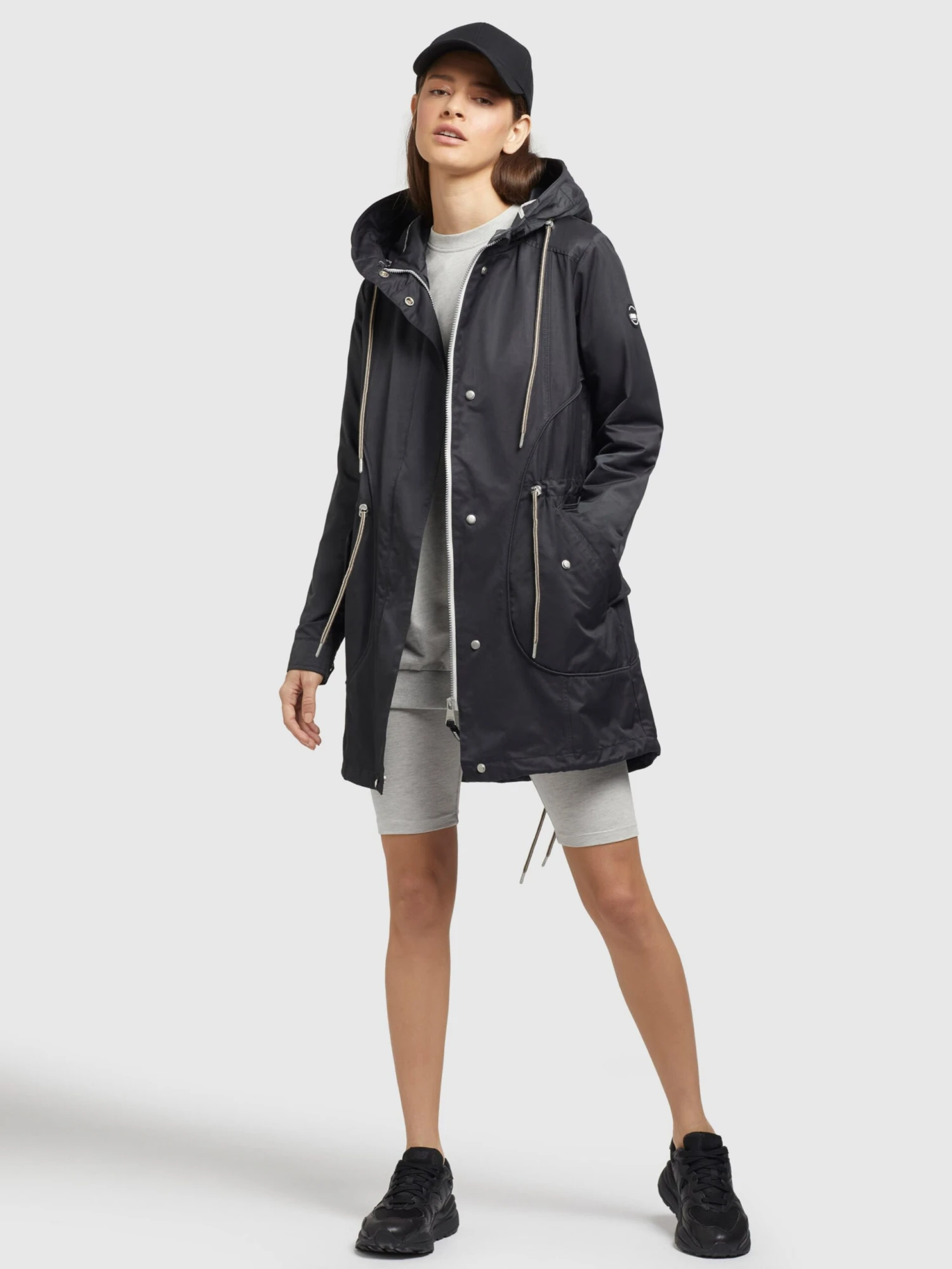 Khujo Parkas Parka Mi-saison ONDA2 Femme Gris Foncé 4 Khujo Parkas Parka Mi-saison ONDA2 Femme Gris Foncé – Image 2