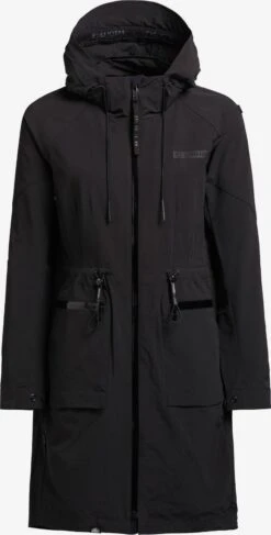 Khujo Parkas Parka Mi-saison Femme Noir