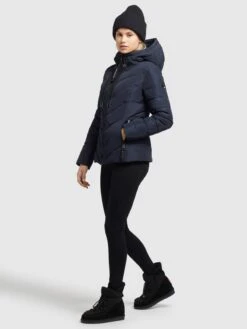 Khujo Vestes De Mi-saison Veste Mi-saison Stern Femme Bleu Foncé -Khujo Soldes Magasin b1b2420578547adb2afff6d906f8be3a