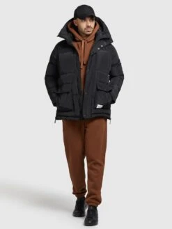 Khujo Vestes Dhiver Veste D’hiver Jedi Homme Noir -Khujo Soldes Magasin b2848d46279660aa0423946f37e741f7