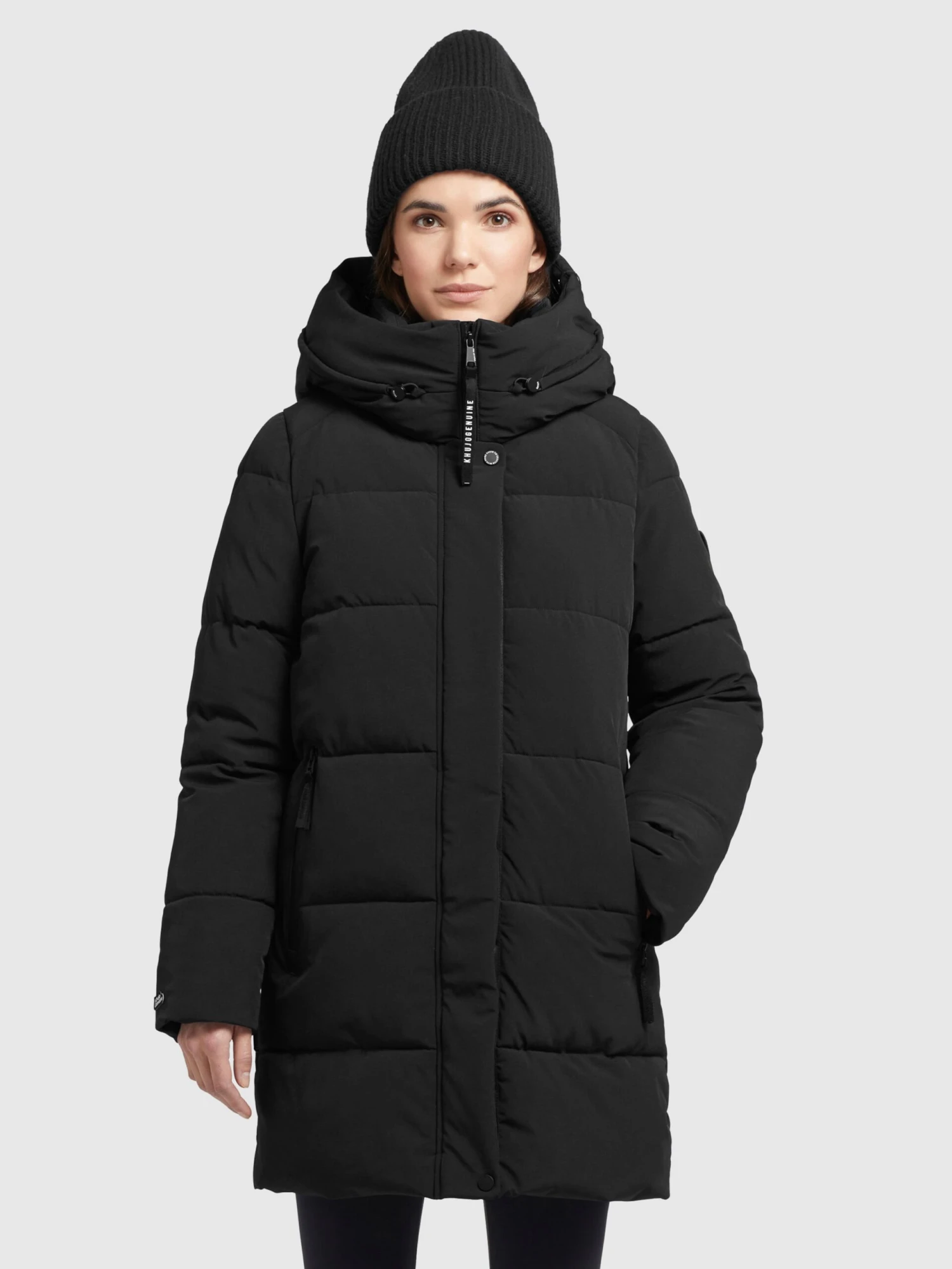 Khujo Manteaux Courts Manteau D’hiver Wente Femme Noir 4 Khujo Manteaux Courts Manteau D’hiver Wente Femme Noir – Image 2