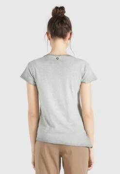 Khujo T-shirts T-shirt MATAMA Femme Gris -Khujo Soldes Magasin b38a99a4214d7f547bd0797bf4ba7c61