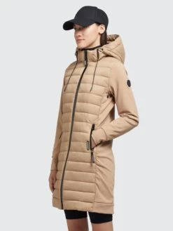 Khujo Manteaux Dhiver Manteau D’hiver RUTH MATT Femme Beige -Khujo Soldes Magasin b63b21504e4303accc2e10810a2c07bf