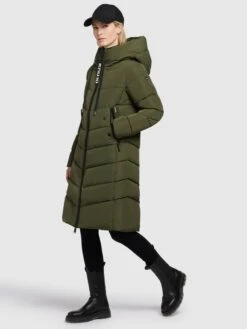 Khujo Manteaux De Mi-saison Manteau Mi-saison Klayd Femme Olive -Khujo Soldes Magasin b7833fd5f4384a4a01b8e6a179d3b214