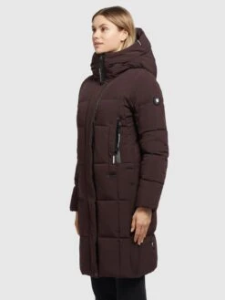 Khujo Manteaux De Mi-saison Manteau Mi-saison Namita Femme Lie De Vin -Khujo Soldes Magasin b7a4d94d07969484e2a5e45c85d47fbb