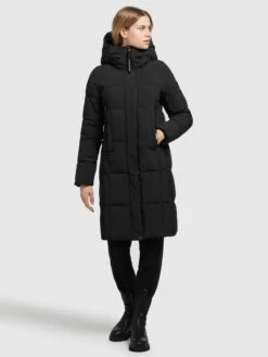 Khujo Manteaux De Mi-saison Manteau Mi-saison Namita Femme Noir -Khujo Soldes Magasin b917281f52008898e4301dfbc3d22495