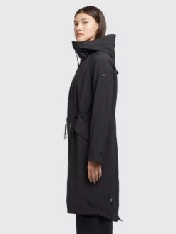 Khujo Manteaux De Mi-saison Manteau Mi-saison Marnia2 Femme Noir -Khujo Soldes Magasin ba6a6945e4a95d3a81e8f63684b2843d