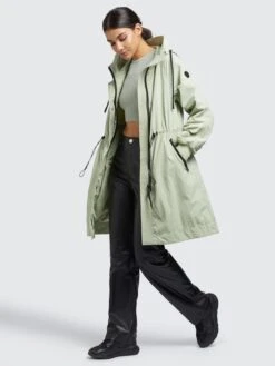 Khujo Manteaux De Mi-saison Manteau Mi-saison Silica Femme Vert Pastel -Khujo Soldes Magasin bbb179dbb2452eb1446ad917551a2102