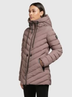 Khujo Vestes De Mi-saison Veste Mi-saison Noomi Femme Rose Ancienne -Khujo Soldes Magasin bbb3c1ce0f6eea558740851ee2487489