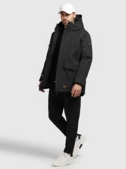 Khujo Vestes Dhiver Veste D’hiver Bates Homme Noir -Khujo Soldes Magasin befe86f6e1bcf54a49387e046a2d8a9e