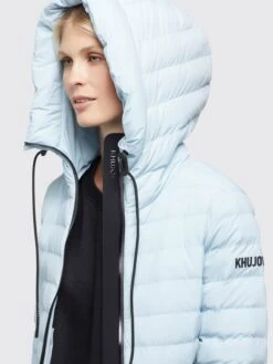Khujo Vestes De Mi-saison Veste Mi-saison LOVINA4 MATT Femme Bleu Clair -Khujo Soldes Magasin c169b0935ca0bf51f1eb9315daf02d56