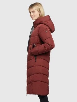 Khujo Manteaux De Mi-saison Manteau Mi-saison Klayd Femme Rouge Foncé -Khujo Soldes Magasin c1823b7af67ed1752bf64842fef6524b