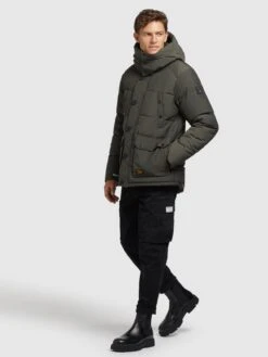 Khujo Vestes Dhiver Veste D’hiver Primero Homme Kaki -Khujo Soldes Magasin c24598595c1186951c11d1b13c2761f3