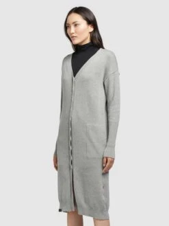 Khujo Gilets Cardigan Elina Femme Gris -Khujo Soldes Magasin c37b52ae17a97edd10d8da6c7011346a