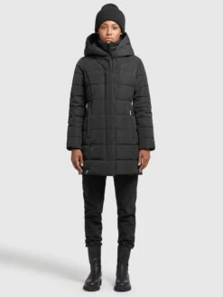 Khujo Manteaux Courts Manteau D’hiver Floyt Femme Noir -Khujo Soldes Magasin c417875a20caf46f4bab215cf26ccb29