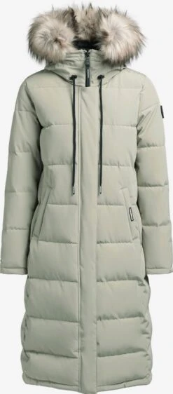 Khujo Manteaux Dhiver Manteau D’hiver LOLL Femme Vert Pastel