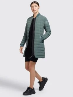 Khujo Vestes De Mi-saison Veste Mi-saison Greta Femme Vert Foncé -Khujo Soldes Magasin ca3ab09692a4578d585016b06cf32235