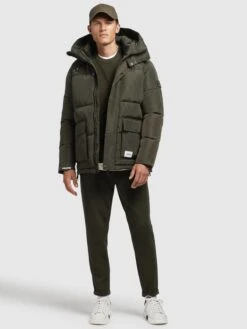 Khujo Vestes Dhiver Veste D’hiver JEDI Homme Kaki -Khujo Soldes Magasin ce951459e6bdb02831117ae2a5c562e9