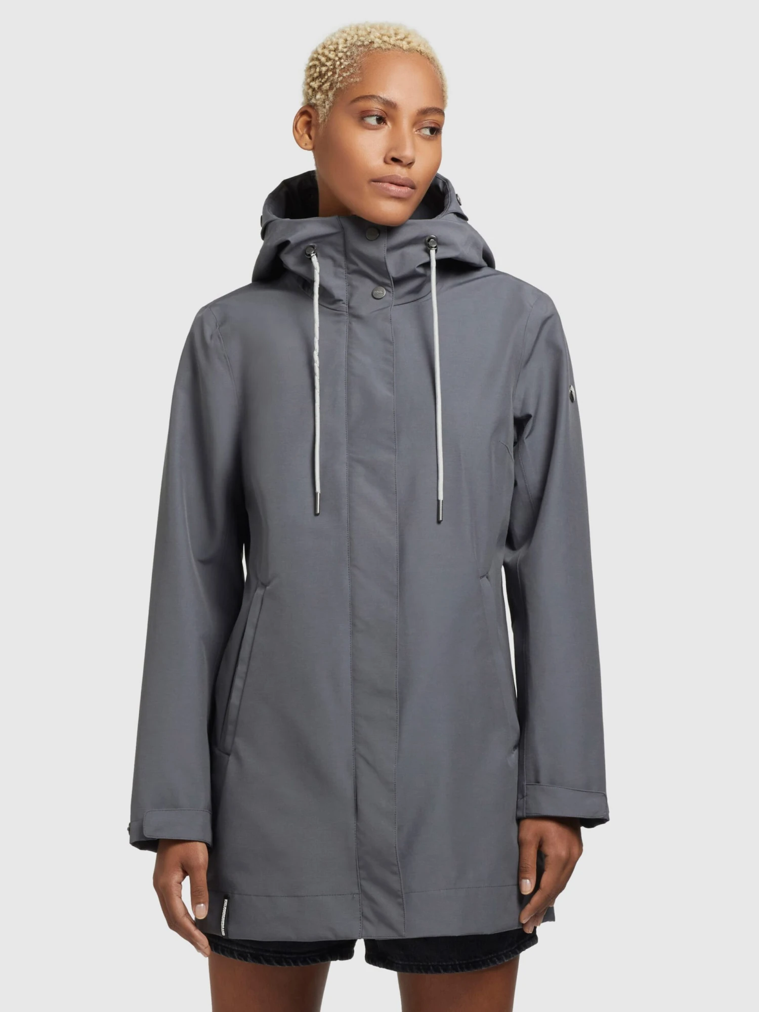 Khujo Manteaux De Mi-saison Manteau Mi-saison Artisa Femme Gris Fumé 4 Khujo Manteaux De Mi-saison Manteau Mi-saison Artisa Femme Gris Fumé – Image 2