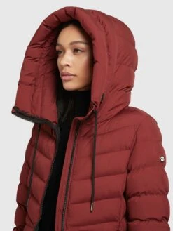 Khujo Manteaux Courts Manteau D’hiver Tuhani Femme Rouge Rouille -Khujo Soldes Magasin d38ed87ea21c56a09d67cfb93edeb6c1