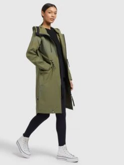 Khujo Manteaux De Mi-saison Manteau Mi-saison Marnia 2 Femme Olive -Khujo Soldes Magasin d49d865fb348560de074cb659fb00d7a