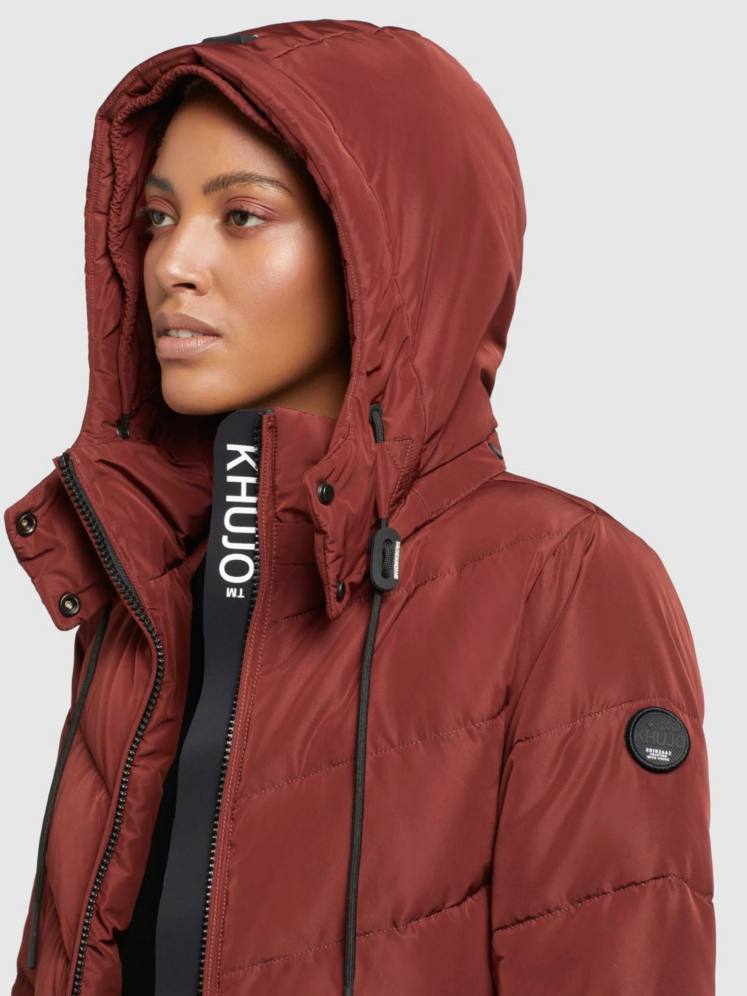 Khujo Manteaux Dhiver Manteau D’hiver Huba Femme Rouge Carmin 9 Khujo Manteaux Dhiver Manteau D’hiver Huba Femme Rouge Carmin – Image 7