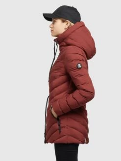Khujo Vestes De Mi-saison Veste Mi-saison Noomi Femme Rouge Rouille -Khujo Soldes Magasin dd86115494a56c80ce0a78ad2e4610e9