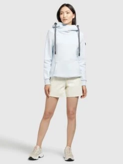Khujo Sweats à Capuche Sweat-shirt Rhabea Femme Bleu Clair -Khujo Soldes Magasin de129c6fc3c2b6fe62cc59da24901827