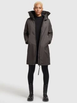 Khujo Manteaux De Mi-saison Manteau Mi-saison LISAD Femme Gris Foncé 14 Khujo Manteaux De Mi-saison Manteau Mi-saison LISAD Femme Gris Foncé -Khujo Soldes Magasin e04aadab7e40341130996e569eb05252
