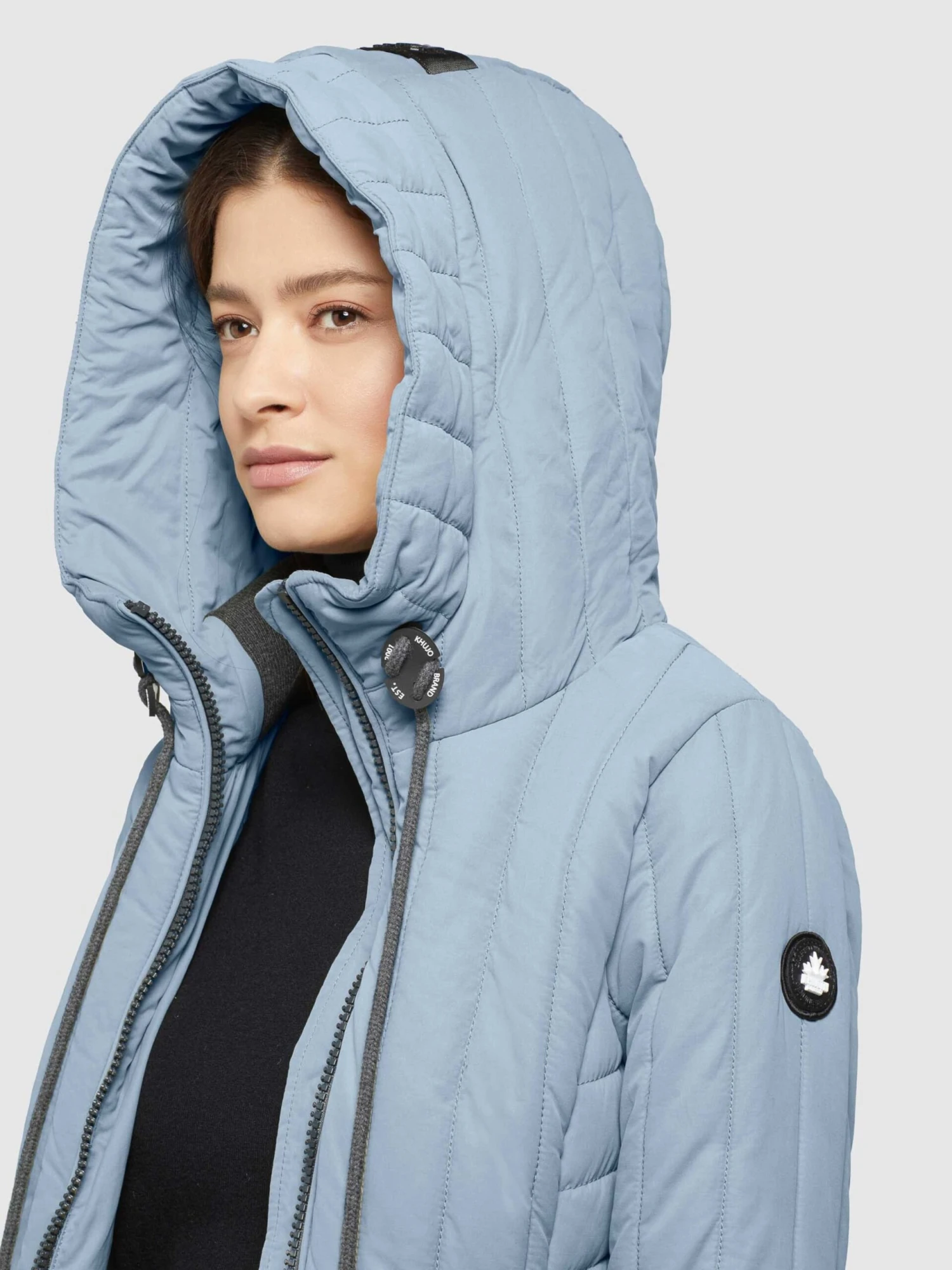 Khujo Manteaux De Mi-saison Manteau Mi-saison Jerry Femme Bleu Clair 9 Khujo Manteaux De Mi-saison Manteau Mi-saison Jerry Femme Bleu Clair – Image 7