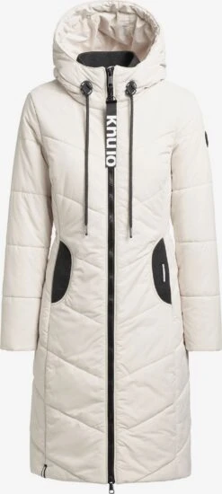 Khujo Manteaux Dhiver Manteau D’hiver Aribay 3 Femme Blanc Cassé