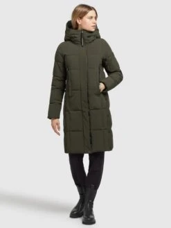 Khujo Manteaux De Mi-saison Manteau Mi-saison Namita Femme Vert Foncé -Khujo Soldes Magasin e38384567502b0a322f01e480e6e92e8