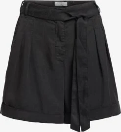 Khujo Shorts Loosefit Pantalon à Pince Elida Femme Noir