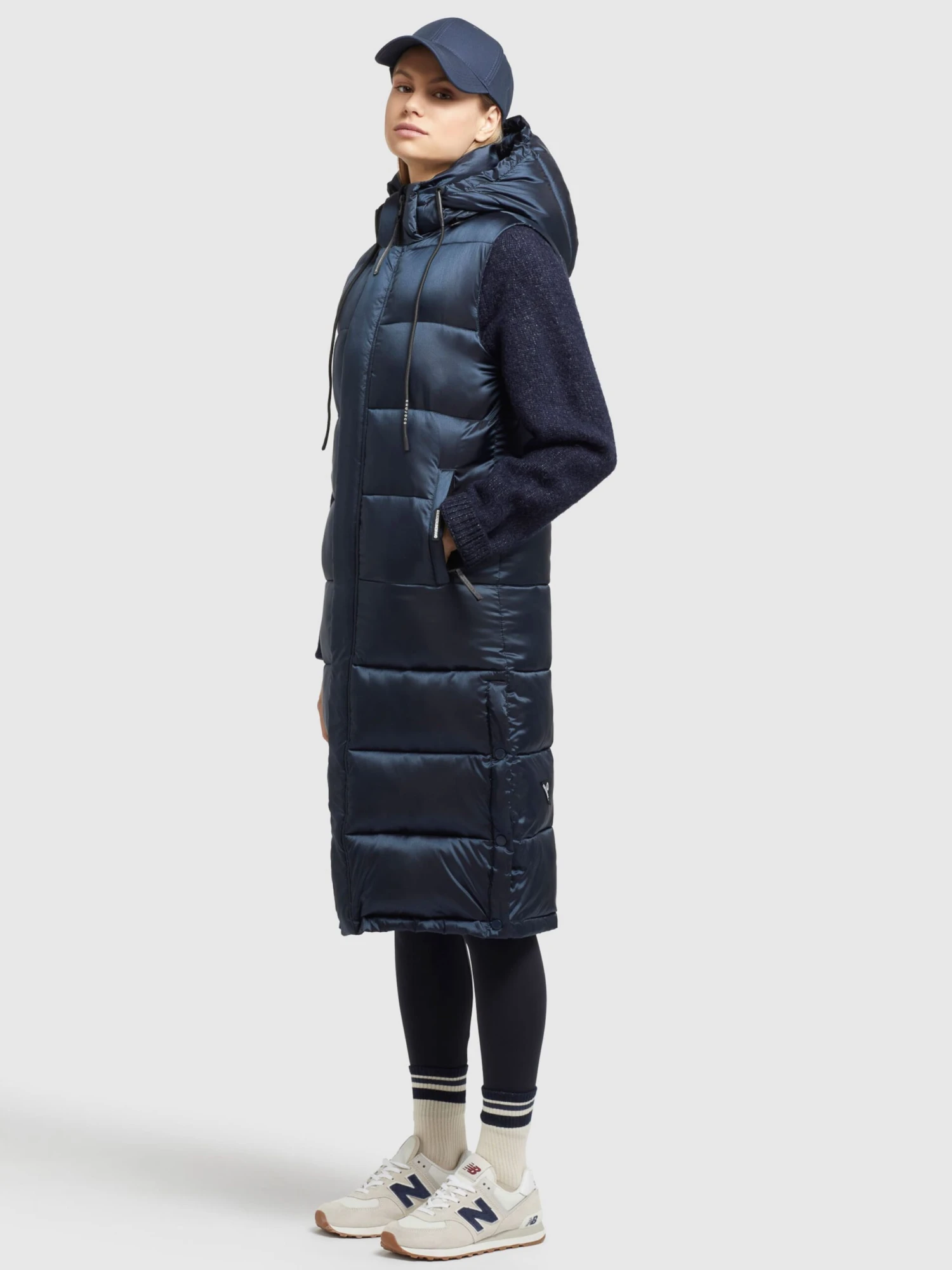 Khujo Vestes Sans Manches Gilet Tourin Femme Bleu Marine 7 Khujo Vestes Sans Manches Gilet Tourin Femme Bleu Marine – Image 5