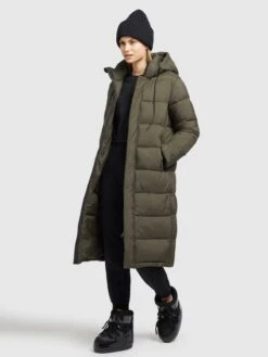 Khujo Manteaux Dhiver Manteau D’hiver Julina Femme Kaki -Khujo Soldes Magasin e7364781bb032d391f36c91cc2deb7b9