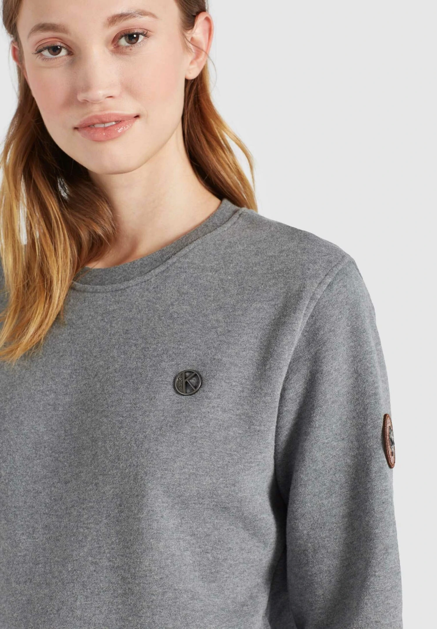 Khujo Sweats Sweat-shirt Lisel Femme Gris 8 Khujo Sweats Sweat-shirt Lisel Femme Gris â Image 6